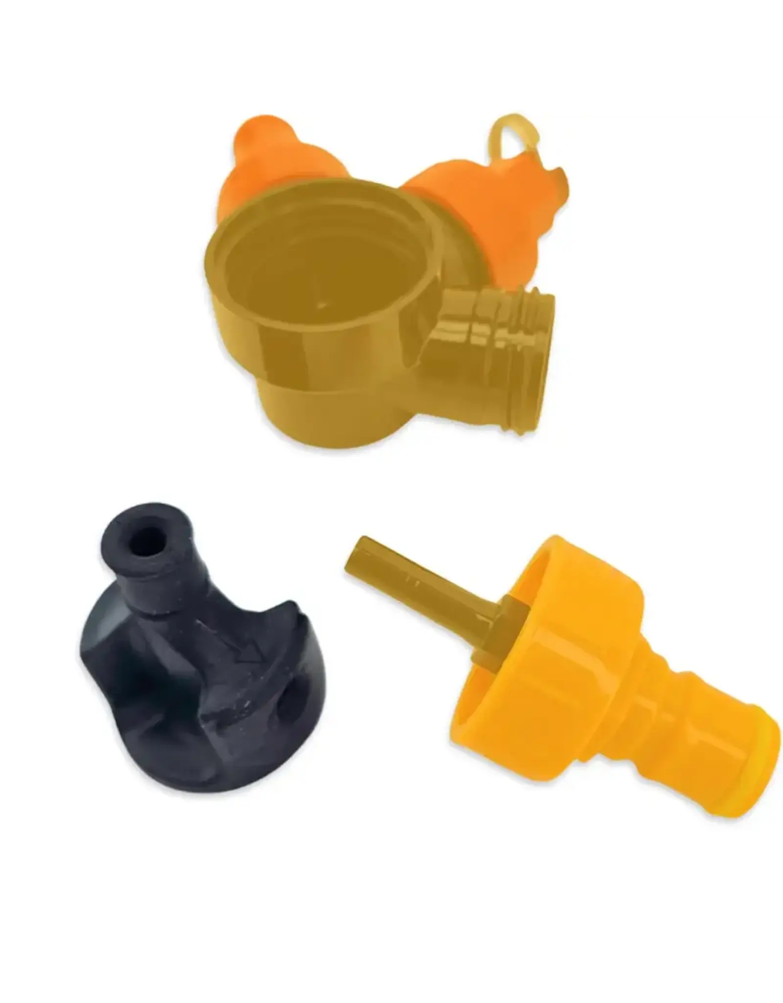 Gen2 Black Elbow Cap Insert | Dip Tube to Carbonation Cap Joiner | For Oxebar 4L & 8L