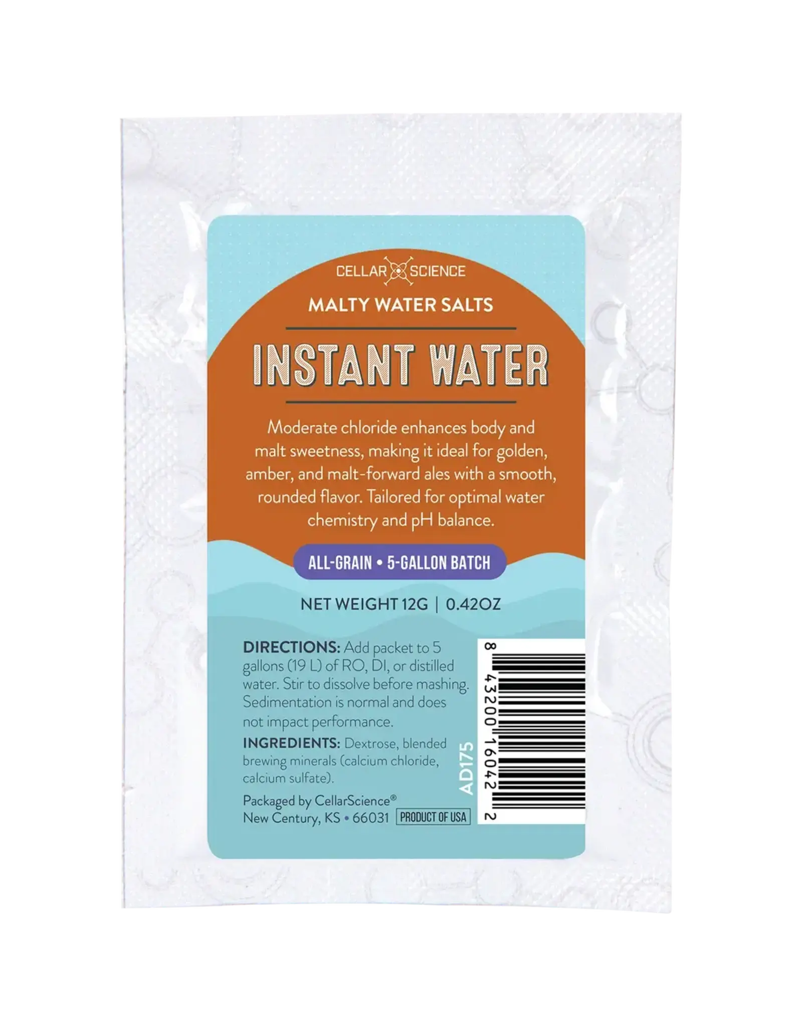 Cellar Science CellarScience® Instant Water™ | Malty Water Salts - 12g