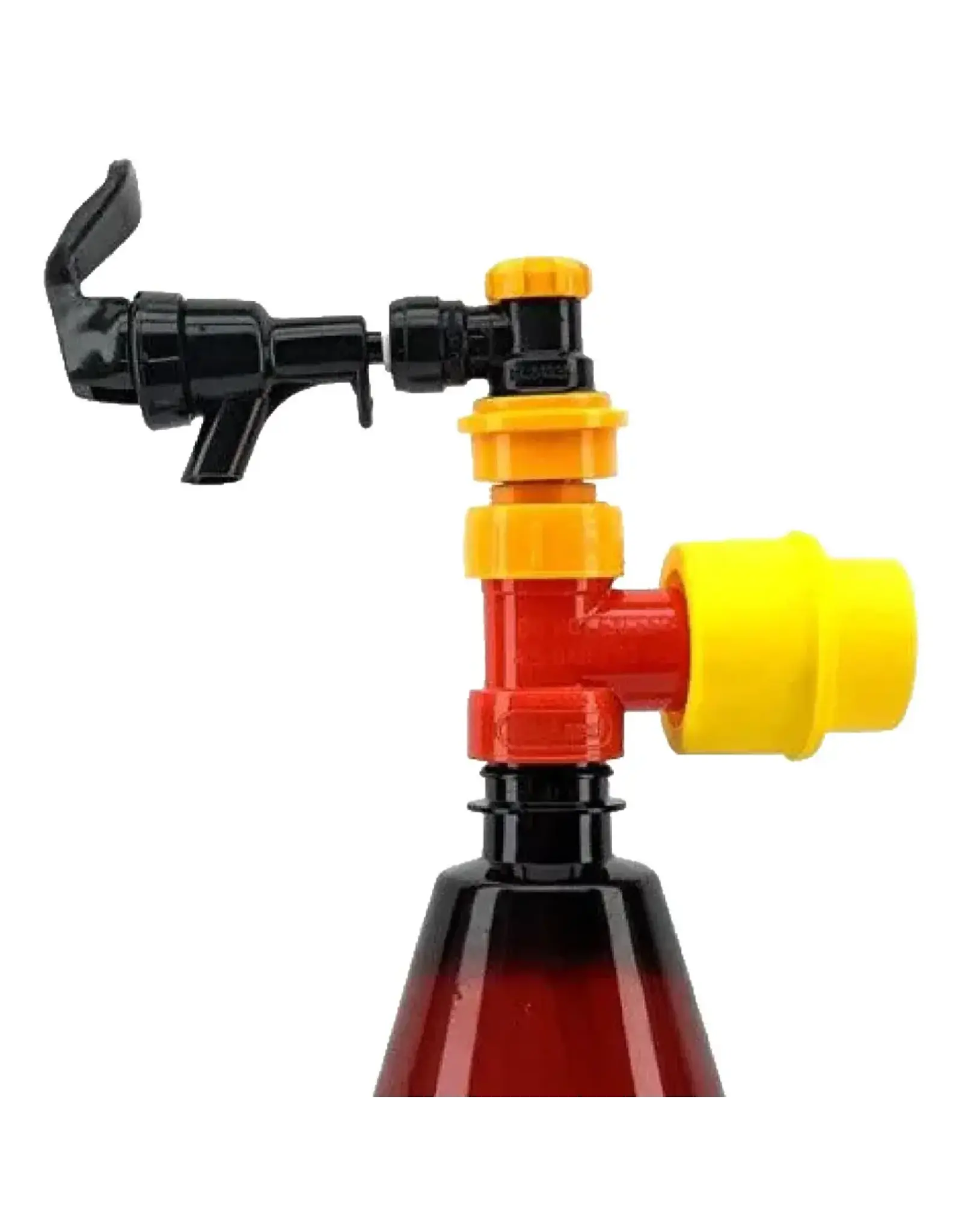 Duotight Duotight Compatible | Hand Held Beer Faucet | Cobra Tap | Picnic Tap | Black Plastic