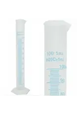 Polypropylene Graduated Cylinder | 1 mL Graduations | 100 mL