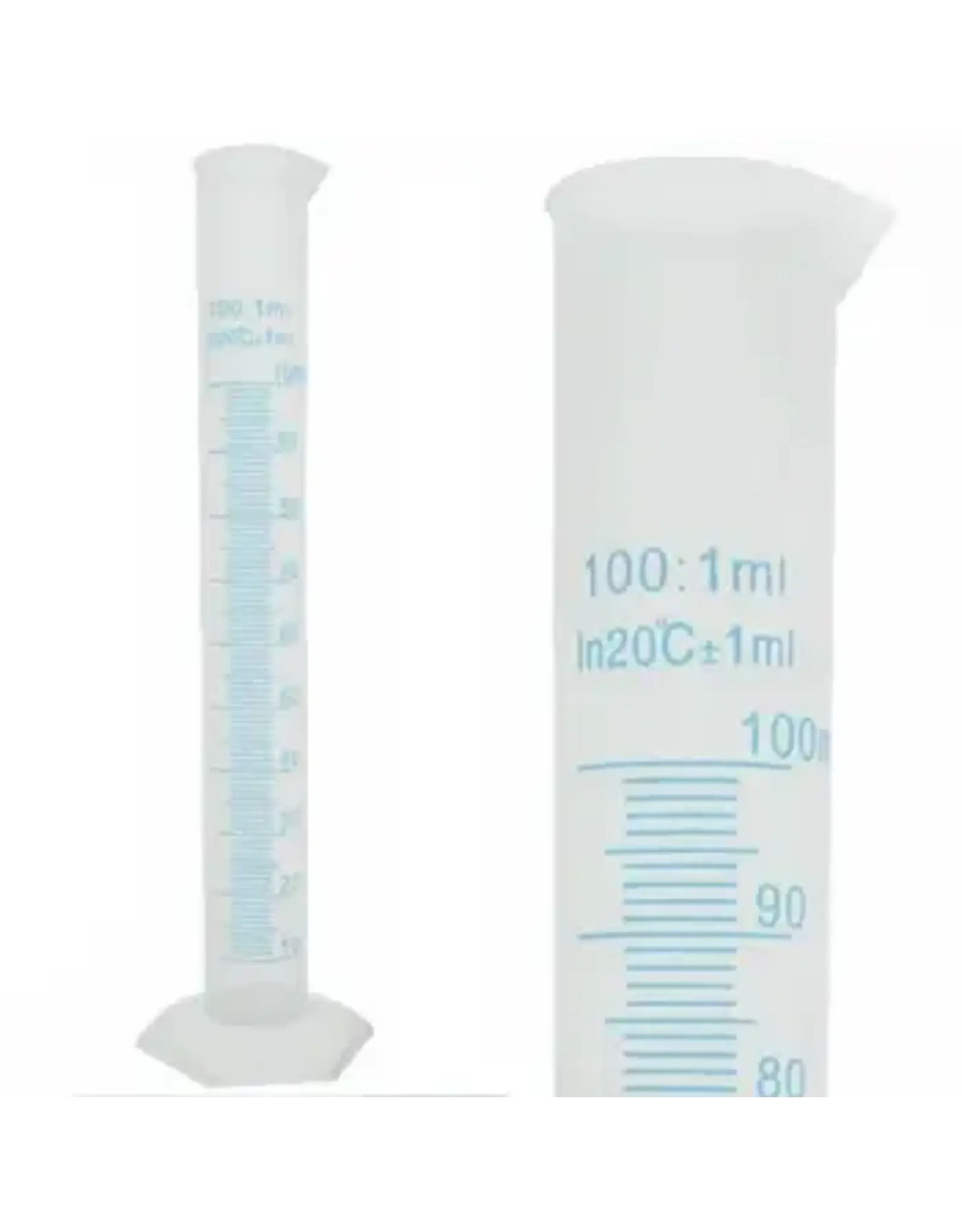 Polypropylene Graduated Cylinder | 1 mL Graduations | 100 mL