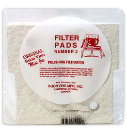 MINI FILTER PAD #2 DRILLED (FINE 1.8 MICRON) PACK OF 3