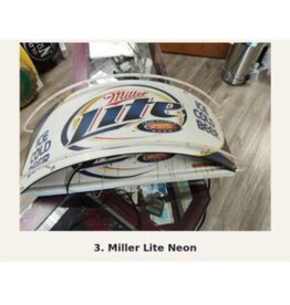 Miller Light Curved Neon Sign - USED