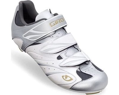 Giro Sante Womens Cycling Shoes (New, Old Stock) WHITE/SILVER/GOLD 37