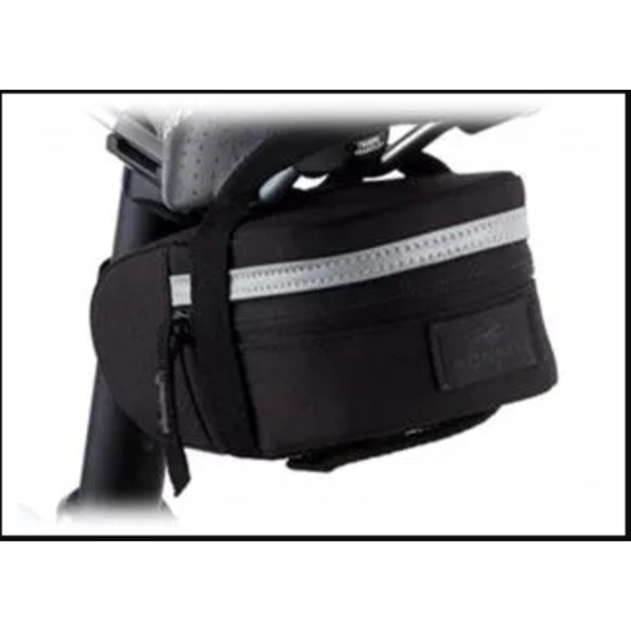 PRO SERIES Bicycle Saddle Bag w/velcro straps 150mm x 80mm x 60mm image 1