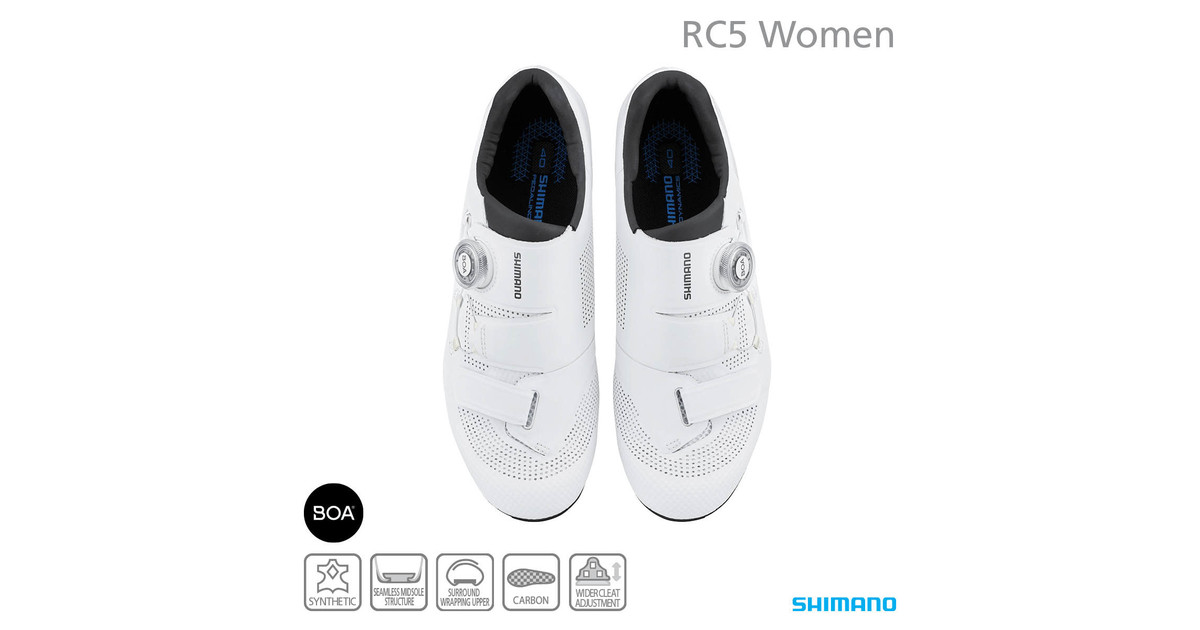 Shimano SHRC502 Women's Road Cycling Shoes White Bike Force Joondalup