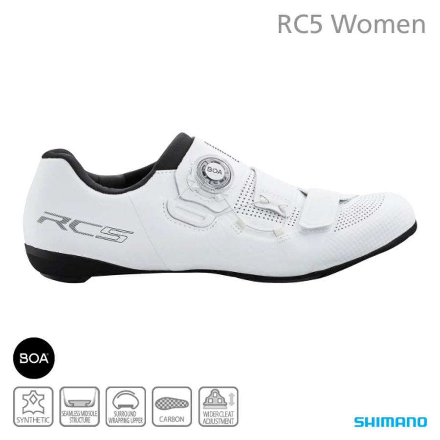 Shimano SHRC502 Women's Road Cycling Shoes White Bike Force Joondalup