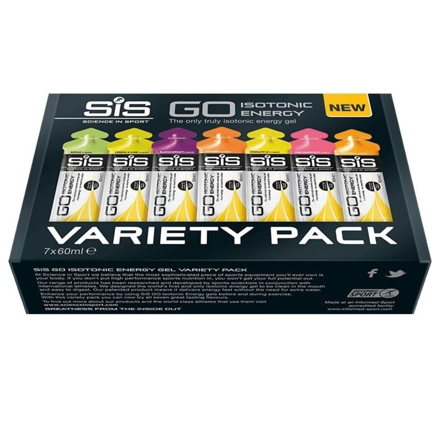SIS Go Isotonic Gel Variety Pack 7 x 60ml image 1