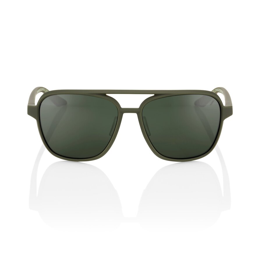 100% Kasia Cycling Sunglasses Soft Tact Army Green/Gray Green image 1