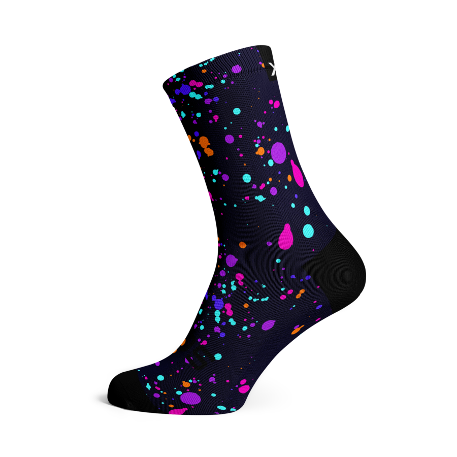 Sox Footwear Purple Splash Cycling Socks image 1