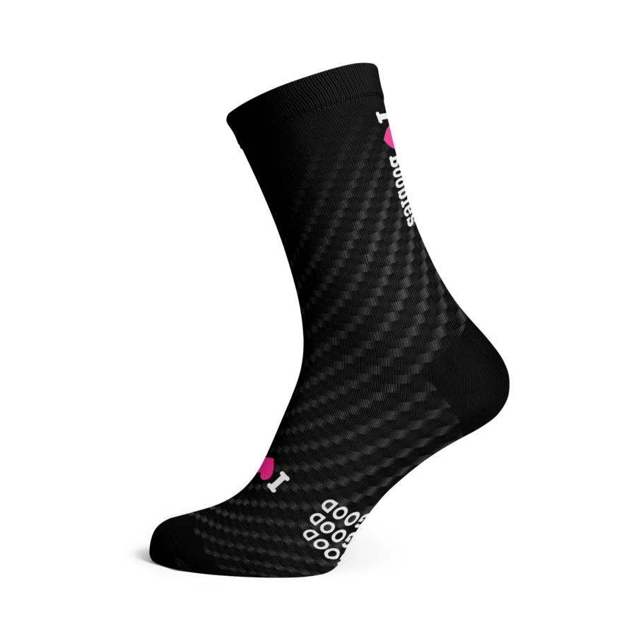 Sox Footwear I Love Boobies Carbon Cycling Socks image 1
