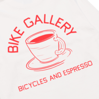 Bike Gallery LS Tee - Bicycles & Espresso - Off-White