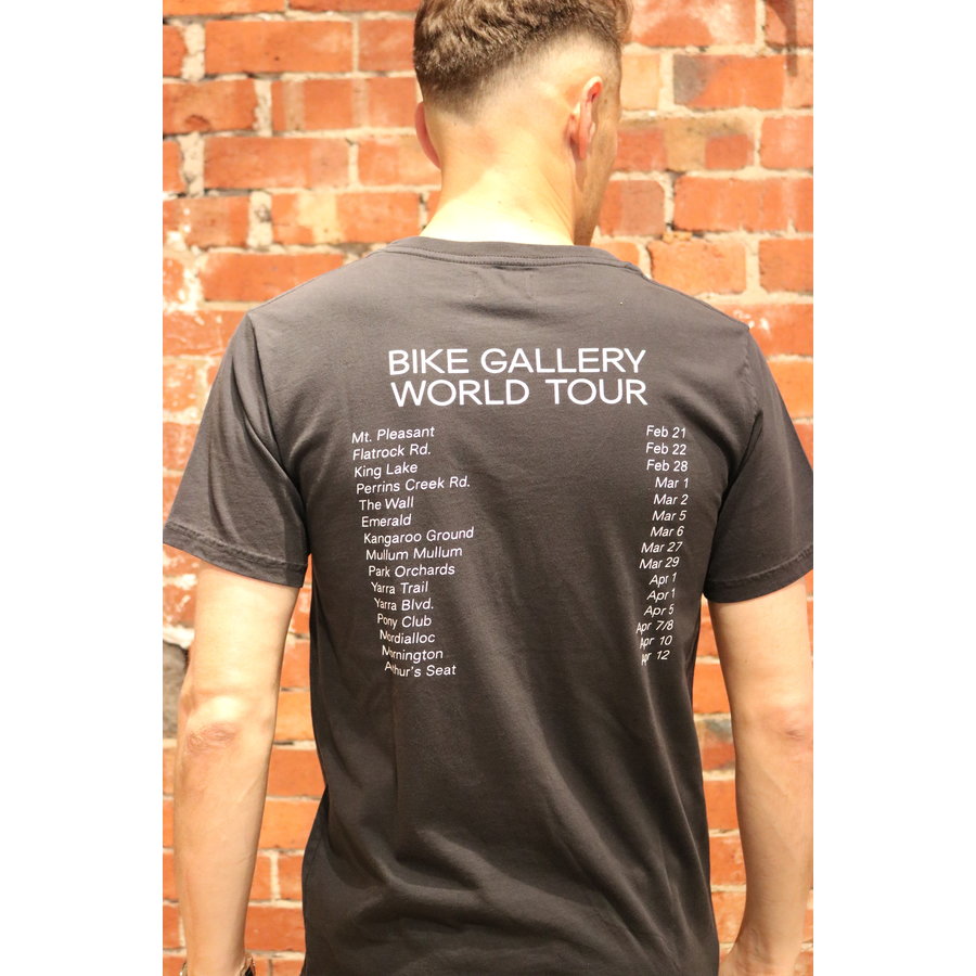 Bike Gallery Tee - BG World Tour - Washed Black