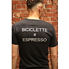 Bike Gallery Tee - Biciclette e Espresso - Washed Black