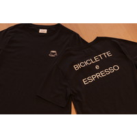 Bike Gallery Tee - Biciclette e Espresso - Washed Black