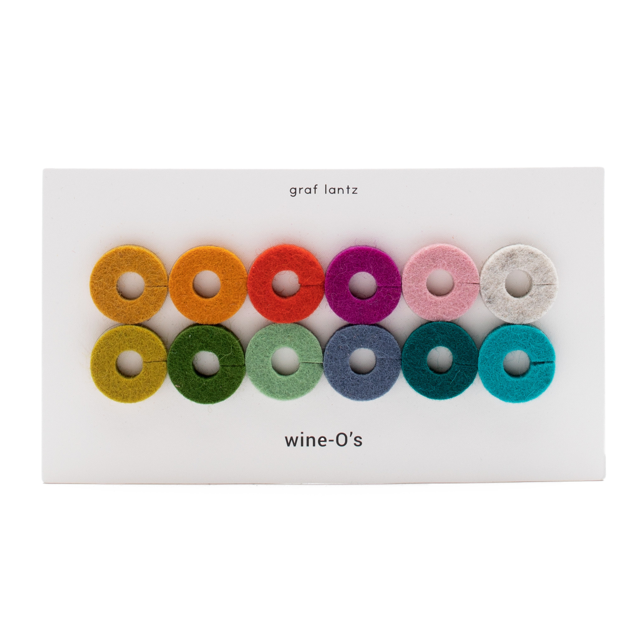 Round Felt Wine Markers - Paradise