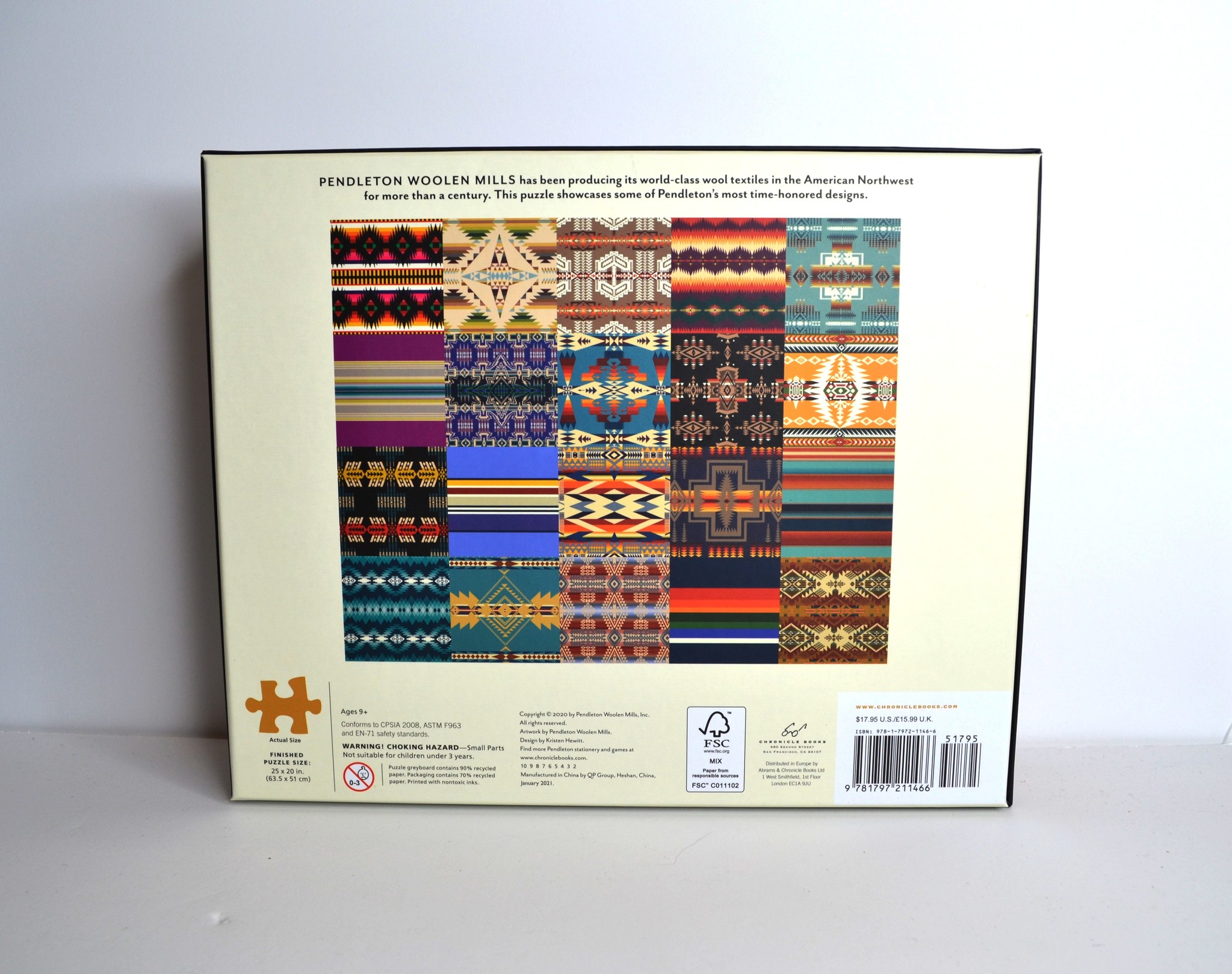 The Art of Pendleton Patchwork Jigsaw Puzzle 1000 Piece CAPERS Home