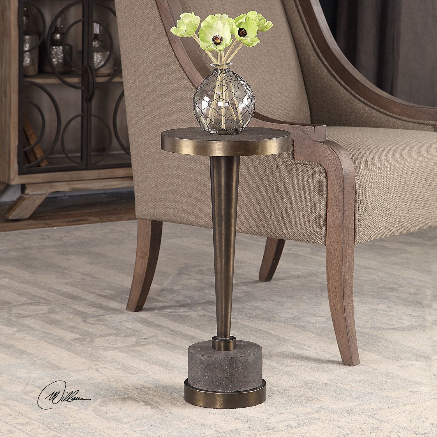 Masika Drink Table Bronze CAPERS Home