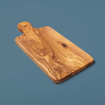 Natural Olive Wood Paddle Cutting Board, The Hour Shop Barware