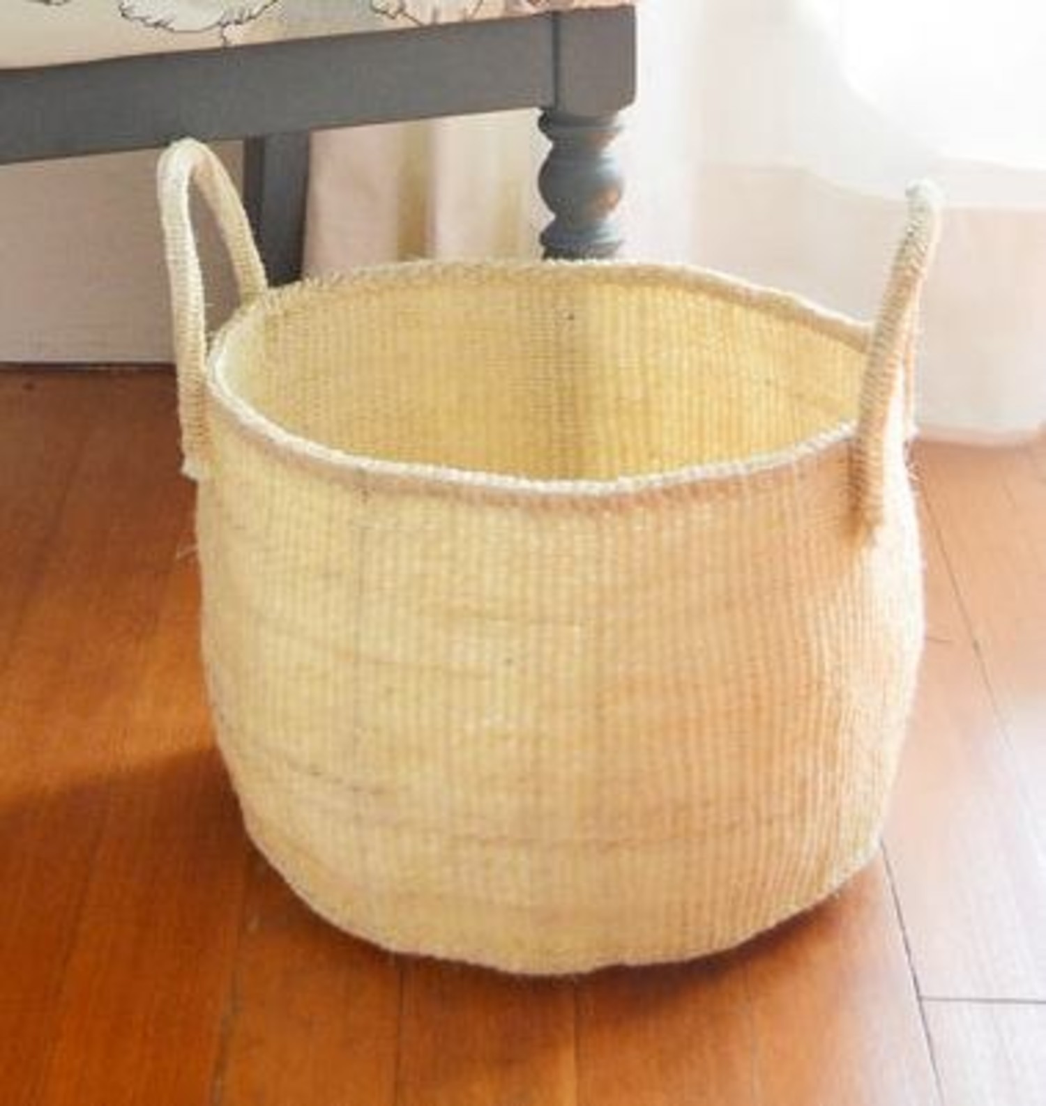 Natural Sisal Kamba Floor Basket - Large - Home