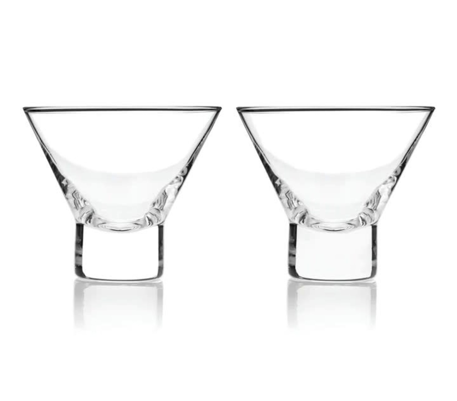 stemless martini glasses