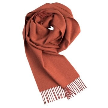 Scarves Classic Different Colors - Alpaca scarf plain chocolate brown