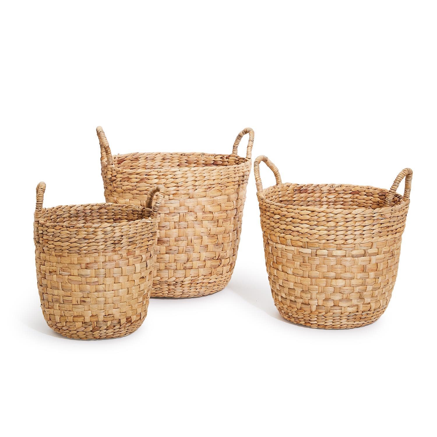 Natural Flat Weave Basket - Large - CAPERS Home