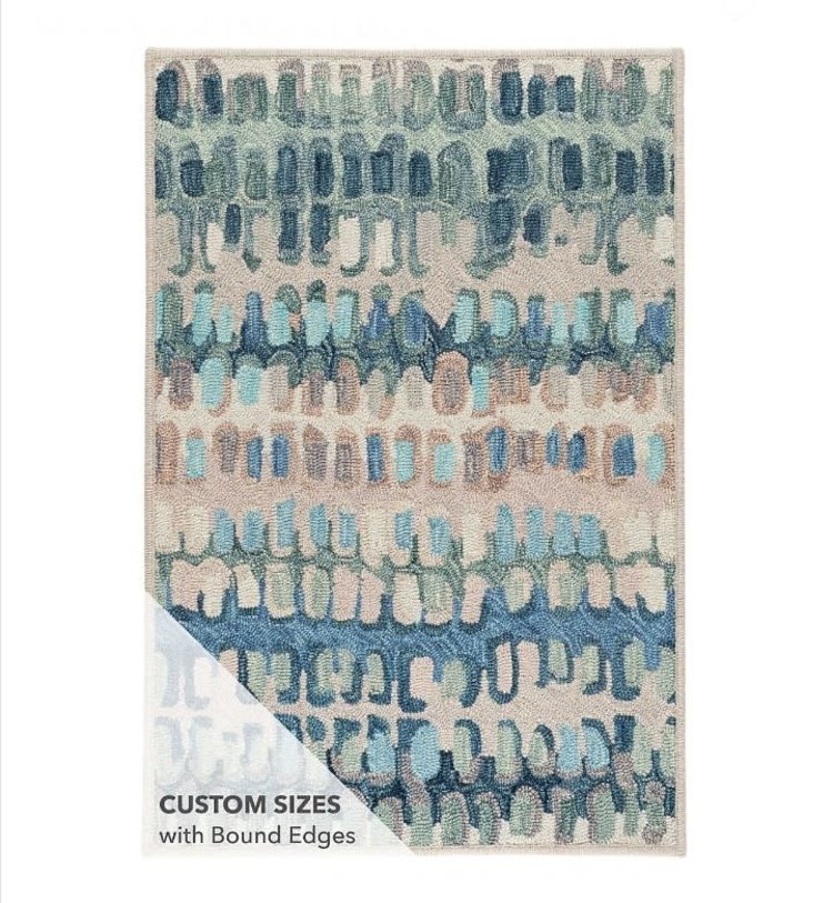 Paint Chip Rug in Blue Assorted Sizes CAPERS Home