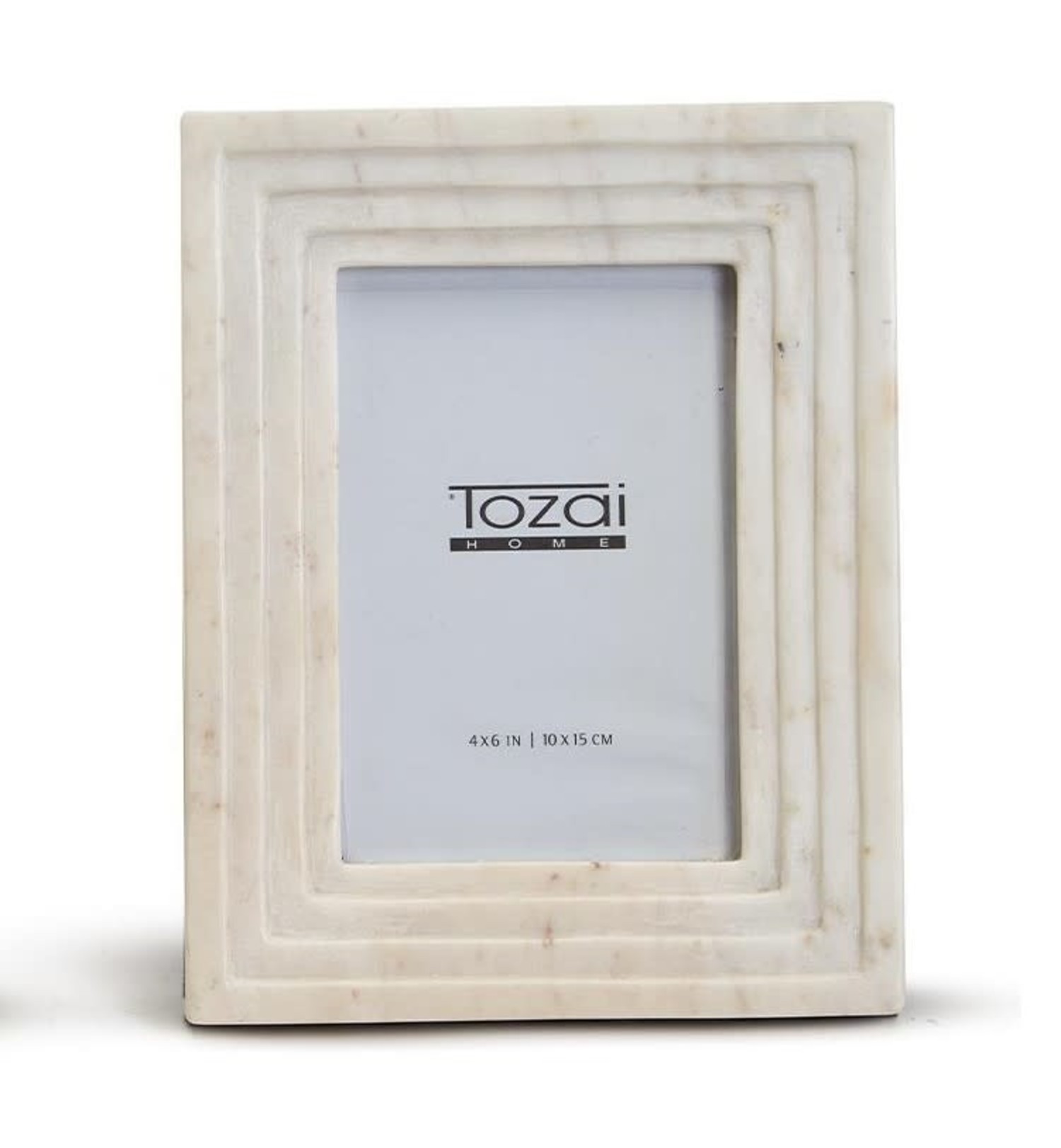 4x6 White Marble Picture Frame