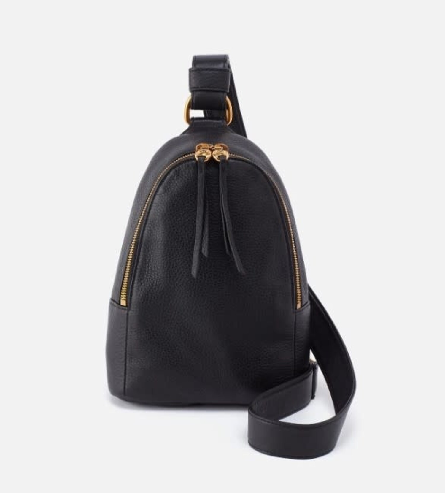 Pier Shoulder Bag in Pebbled Leather - Black