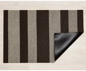 Chilewich Shag Mat - 18 x 28 Doormat Fade Stripe Stone
