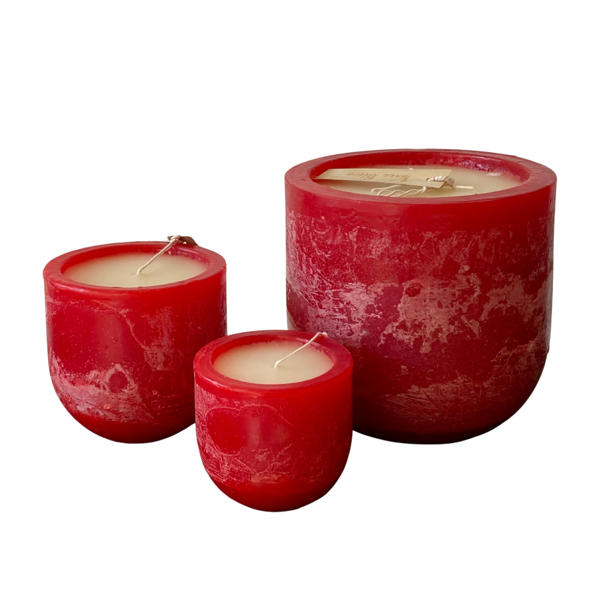 General Wax & Candle  3 x 6 SCENTED MOTTLED PILLAR CANDLES - General Wax  & Candle