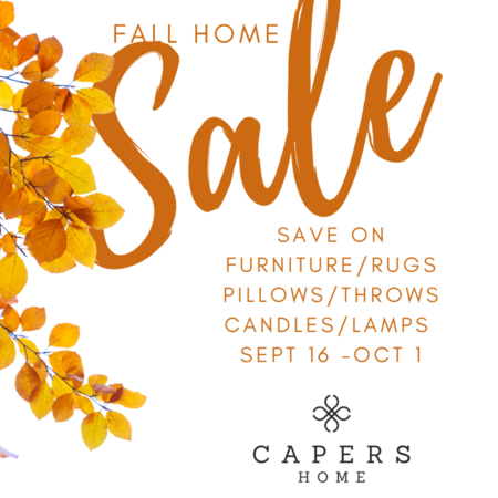 Fall Home Sale starts soon!