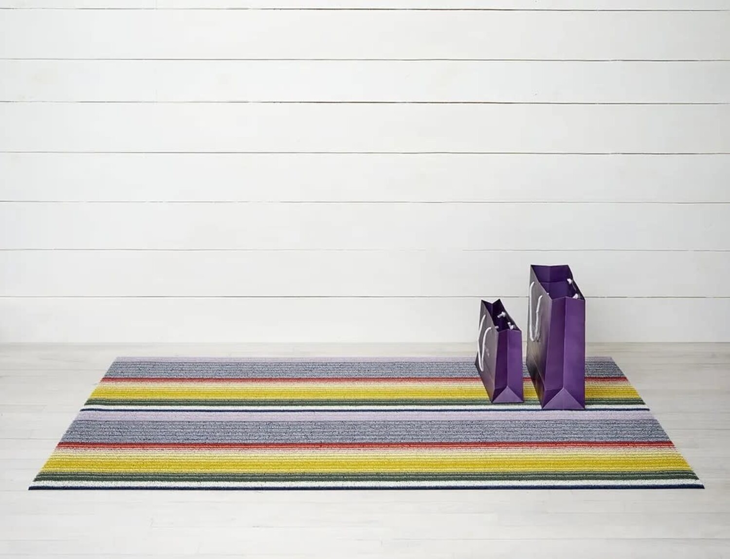 Bounce Stripe Shag Doormat - Assorted Colors 18x28 - CAPERS Home