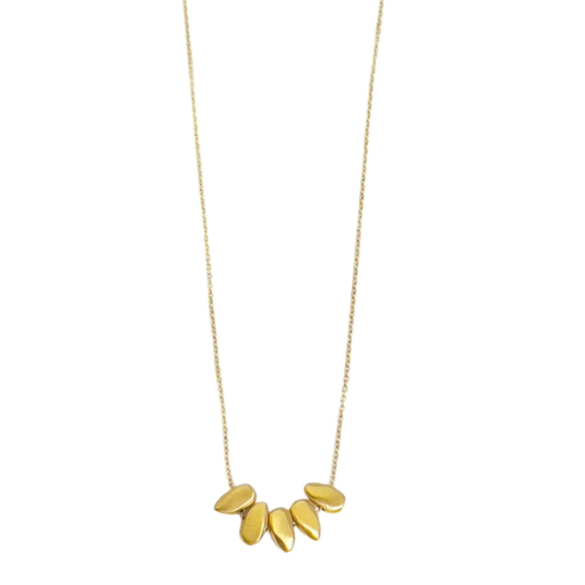 5 Nugget Necklace Vermeil CAPERS Home