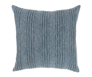 22X22 Navy Blue Stonewashed Velvet Throw Pillow
