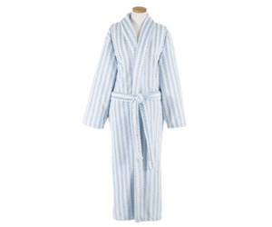 Robe Bubble Stripe Fleece Blue - Assorted Sizes - CAPERS Home