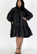 Owning It Pleated Oversize Bell Dress