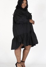 Owning It Pleated Oversize Bell Dress