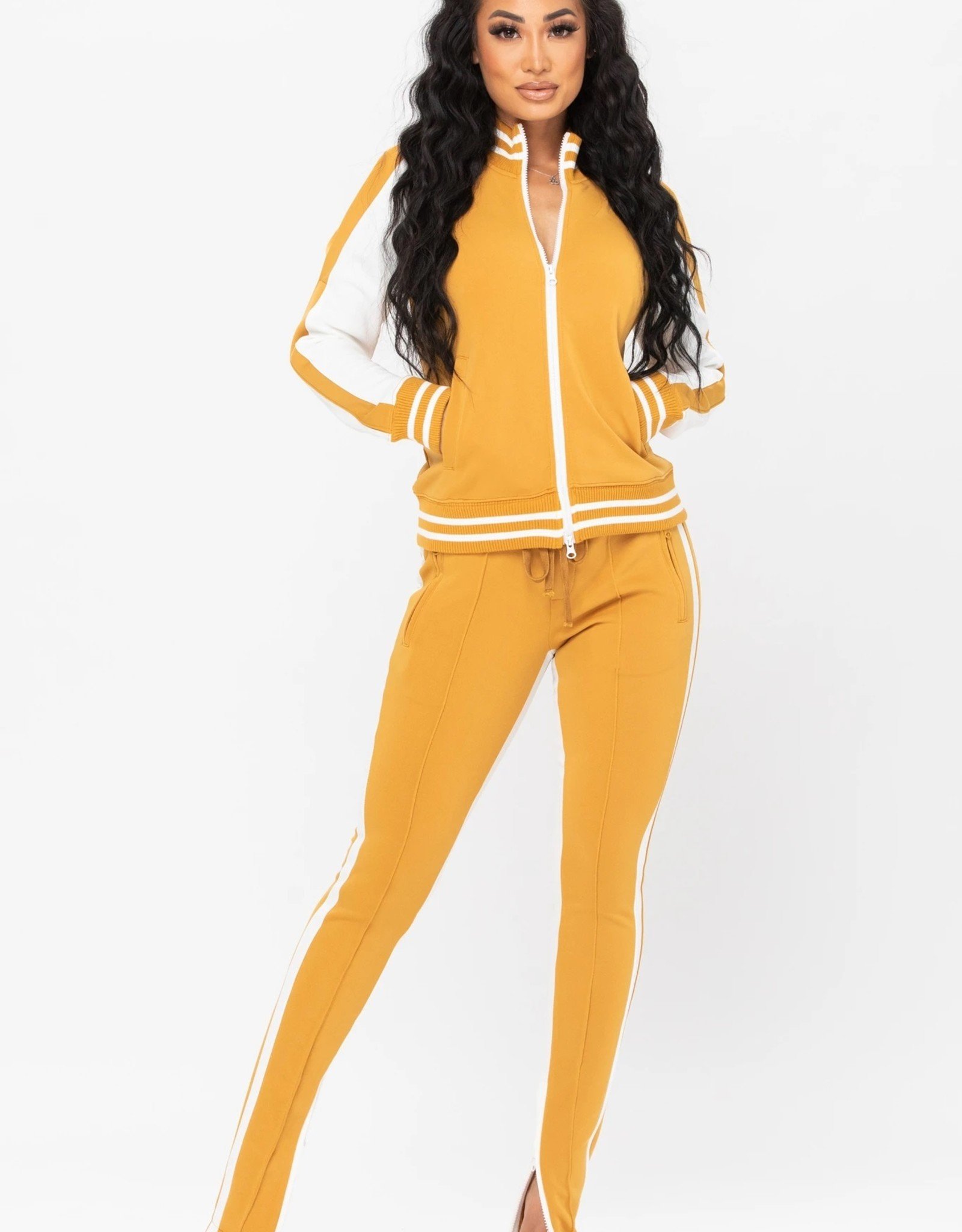 Pretty Luxechic Tracksuit- Mustard