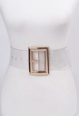 Oversized Transparent PVC Belt