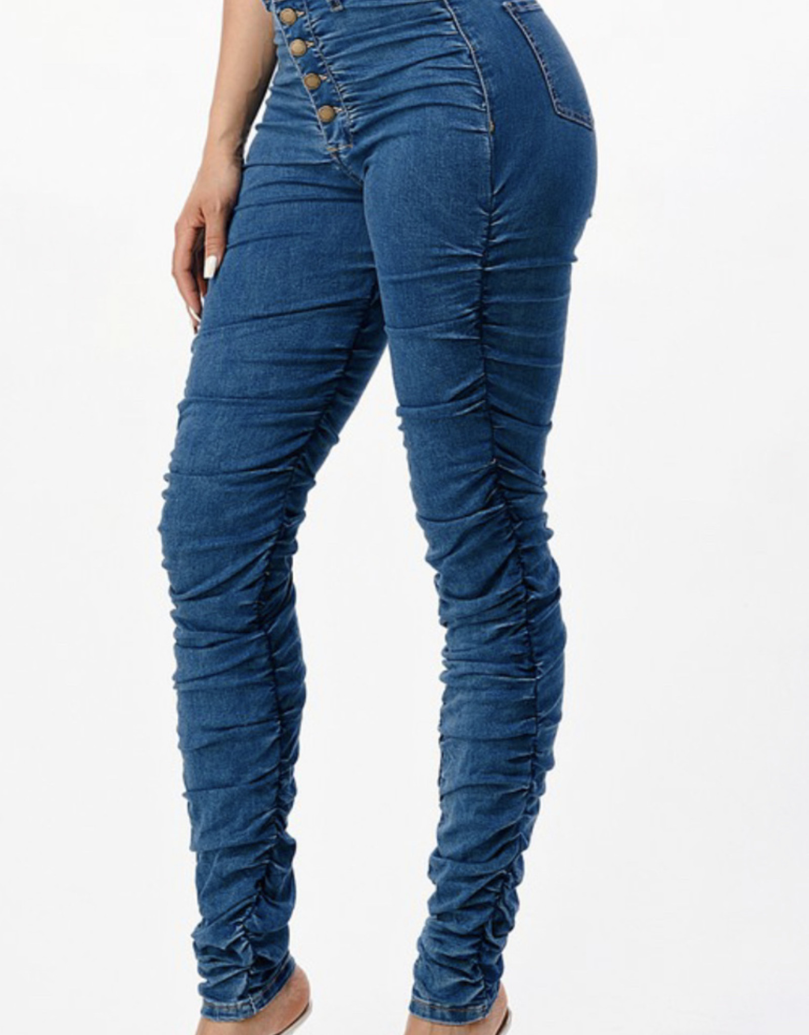 Ruched & Ready Denim Jeans