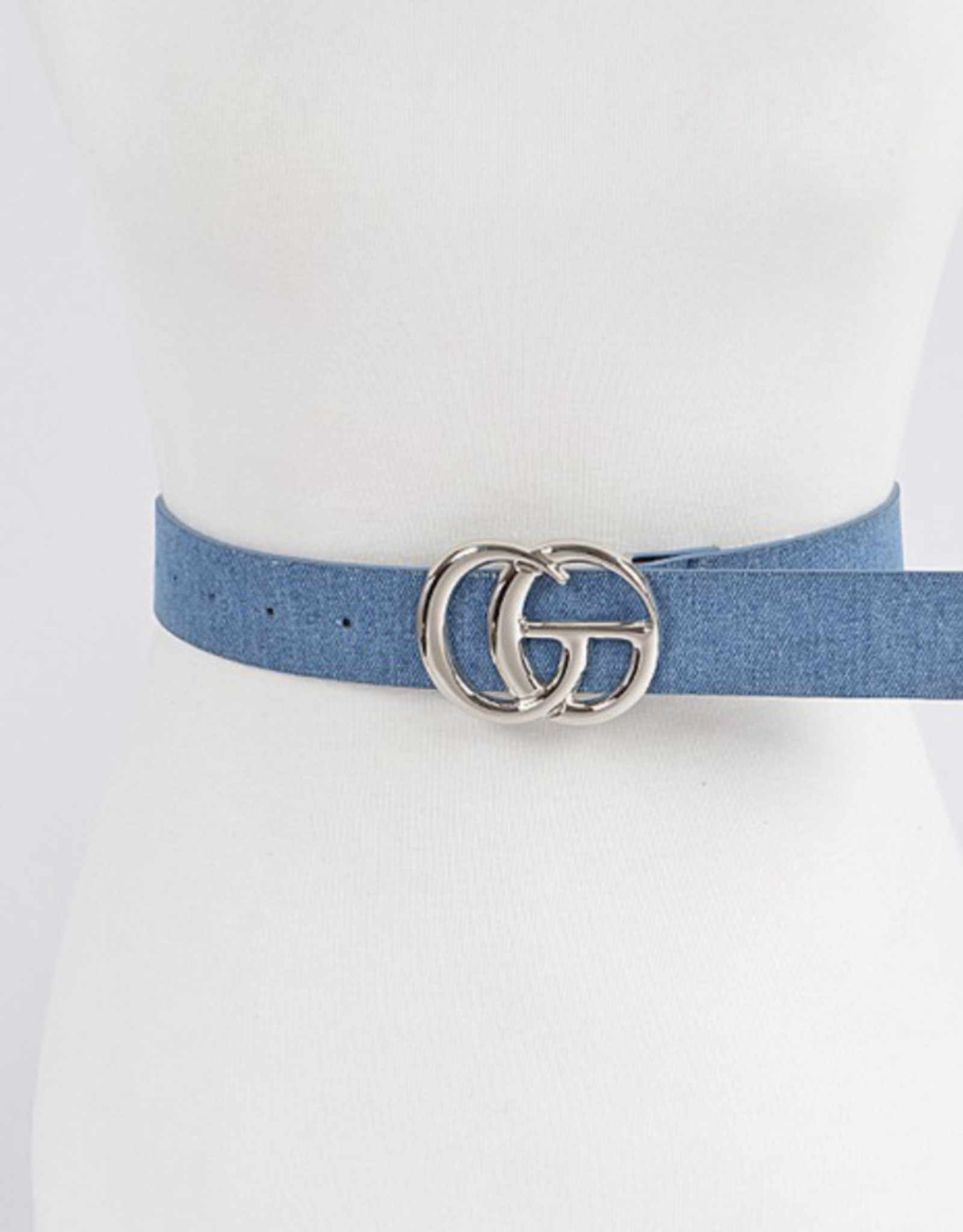 CG Buckle Denim Belt