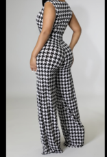 Sweet Houndstooth Jumpsuit