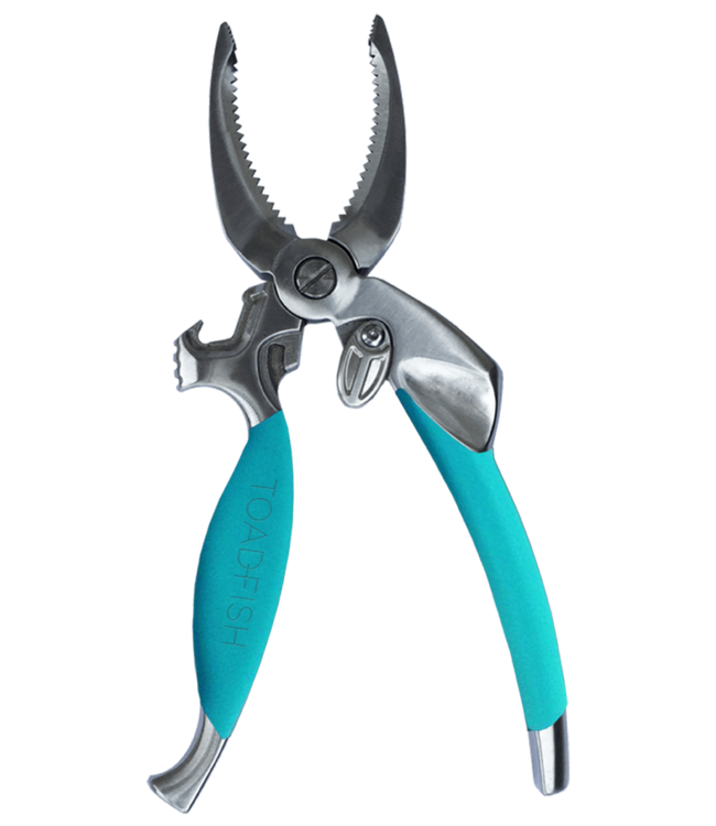 Toadfish Toadfish Coastal Kitchen Collection Frogmore Shrimp Cleaner + Crab Cutter + Oyster Knife Teal Handle