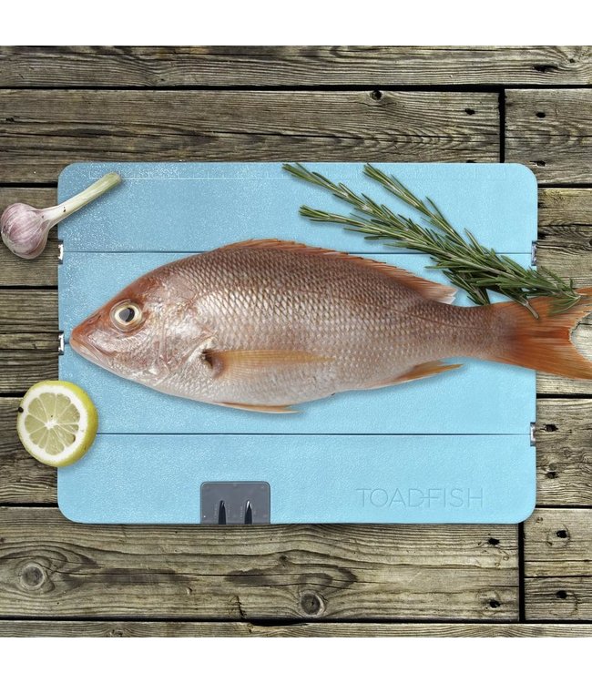 Toadfish Toadfish Folding Cutting Board w/Built in Knife Sharpener - Teal