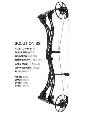 Bow Tech BowTech Solution SD  Black RH
