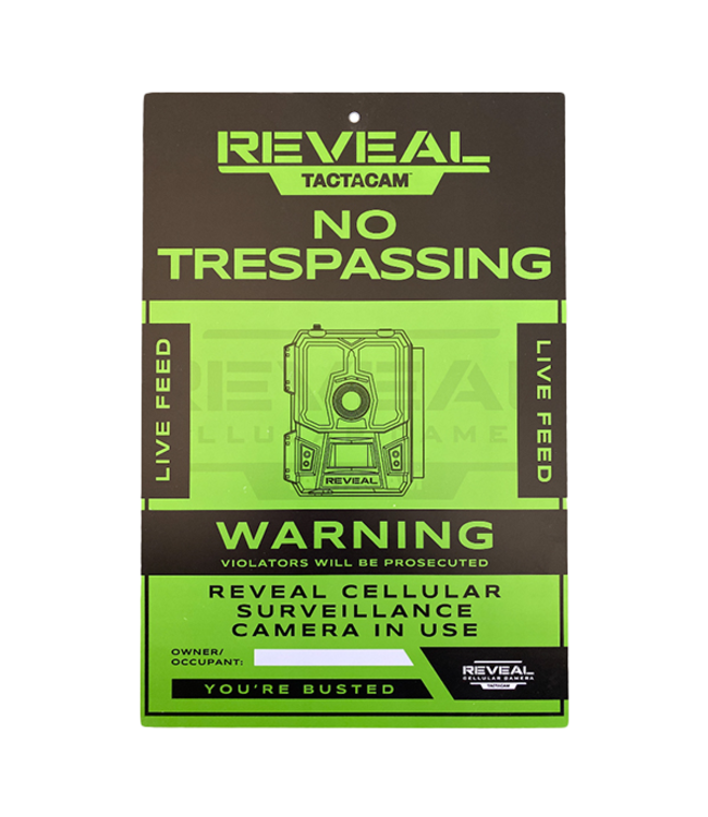 Tactacam Tactacam No Trespassing Signs - 3pk