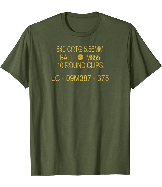 Springfield Springfield  Ammo Can Mens T-Shirt OD Green Large Short Sleeve