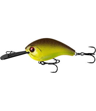 13 Fishing Jabber Jaw - Hybrid Squarebill - 2.3" - 1/2oz - 3-5' - Chartreuse Root Beer